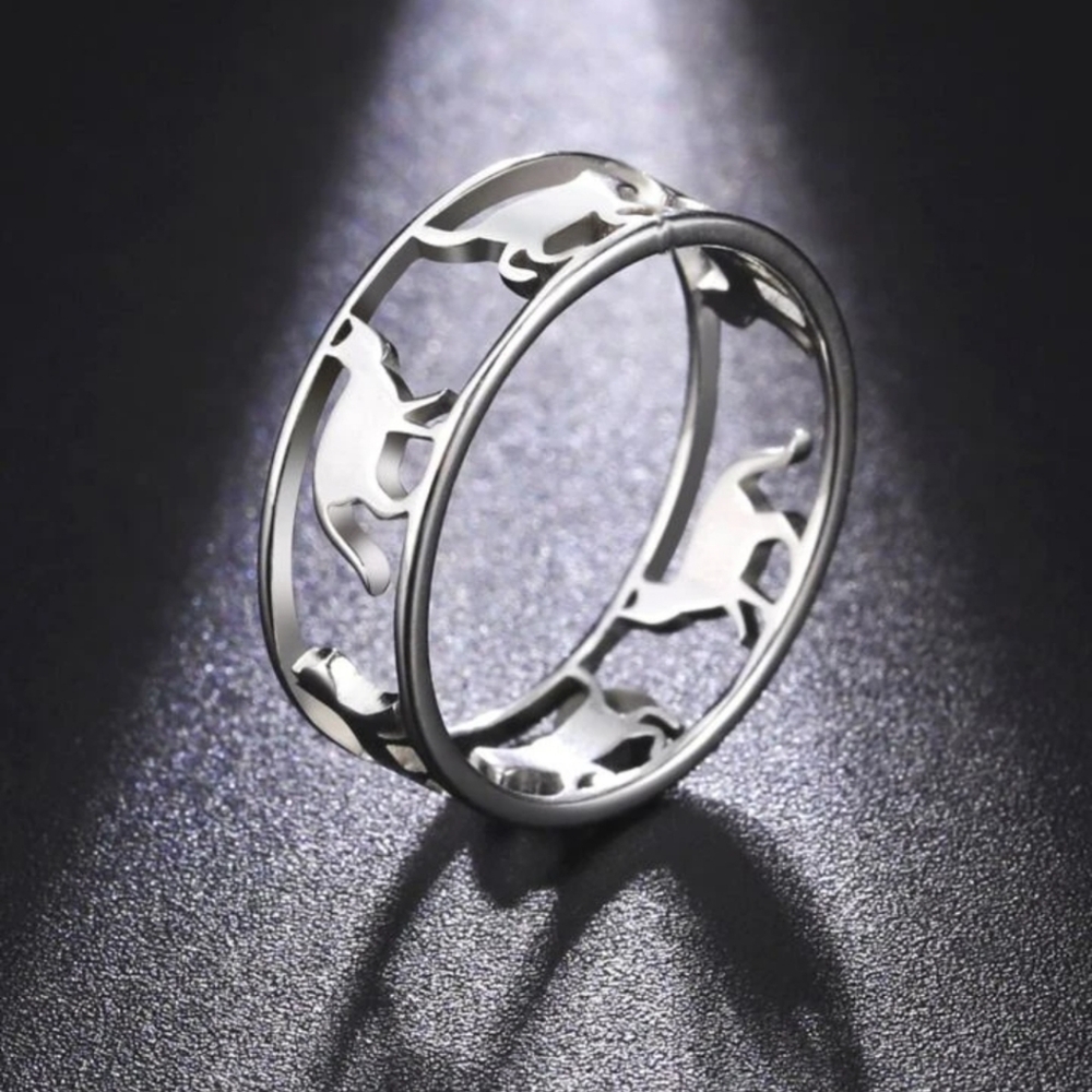 Stainless Steel Cat Ring